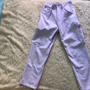 purple pants